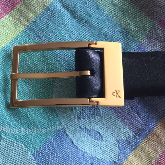 calvin klein belt gold